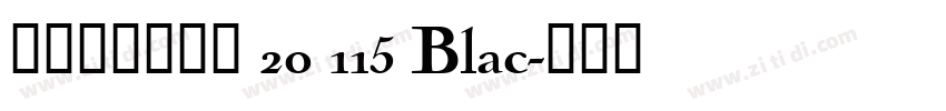 阿里巴巴晋思体 20 115 Blac字体转换
